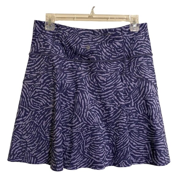 Athleta Lavender and Purple Ace Printed Tennis Skort (Women's Medium) - Picture 4 of 8